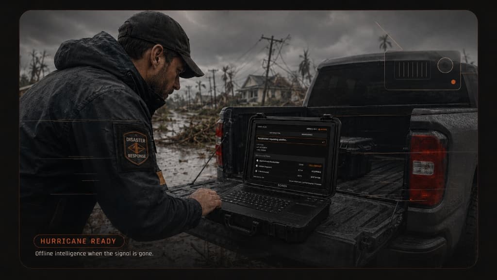 Soren Hurricane Ready: Offline intelligence when the signal is gone.